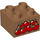 Duplo Medium Donker Vleeskleurig Steen 2 x 2 met Rood Berries (3437 / 103926)