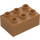 Duplo Středně tmavá tělová Kostka 2 x 3 (87084)