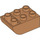 Duplo Medium Dark Flesh Brick 2 x 3 with Inverted Slope Curve (98252)