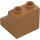 Duplo Medium Dark Flesh Brick with Curve 2 x 2 x 1.5 (11169)