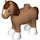 Duplo Medium Donker Vleeskleurig Foal met Brown Haar (73387)