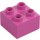 Duplo Rosa scuro medio Mattoncino 2 x 2 (3437 / 89461)