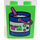 Duplo Medium Green Brick 1 x 2 x 2 with Laundry Pail with Clothes and Pink Scoop without Bottom Tube (4066 / 42657)
