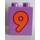 Duplo Medium Lavender Brick 2 x 2 x 2 with &#039;9&#039; (13172 / 28937)