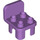 Duplo Medium Lavender Chair 2 x 2 x 2 with Studs (6478 / 34277)