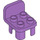 Duplo Mittlerer Lavendel Chair 2 x 2 x 2 mit Bolzen (6478 / 34277)