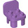 Duplo Medium lavendel Chair 2 x 2 x 2 met Studs (6478 / 34277)