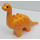 Duplo Mittleres Orange Brachiosaurus mit Lang Neck und Spots (31053)