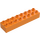 Duplo Medium Orange Brick 2 x 8 (4199)