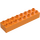 Duplo Medium Orange Brick 2 x 8 (4199)