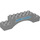 Duplo Medium Stone Gray Arch Brick 2 x 10 x 2 with &#039;JURASSIC WORLD&#039; (51704 / 78727)
