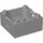 Duplo Medium Stone Gray Box with Handle 4 x 4 x 1.5 (18016 / 47423)