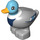 Duplo Medium Stone Gray Duck (73382)