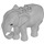 Duplo Medium Stone Gray Elephant (89873)