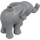 Duplo Keskitumma kivenharmaa Elephant Calf jossa Trunk Gap (89879)