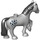 Duplo Medium Stone Gray Horse with Black Splotches (1376 / 12744)