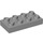 Duplo Medium Stone Gray Plate 2 x 4 with Two Holes (52924)