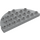 Duplo Keskitumma kivenharmaa Levy 8 x 4 Semicircle (29304)