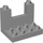 Duplo Medium Stone Gray Plate with gun Slit 3 x 4 x 2 (51698)