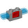 Duplo Medium Stone Gray Siren Brick with Red Button and Blue Lights (51273)