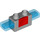 Duplo Medium Stone Gray Siren Brick with Red Button and Blue Lights (51273)