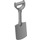 Duplo Medium Stone Gray Spade (Short Blade) (10566)