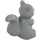 Duplo Medium Stone Gray Squirrel with Tan Face (18115 / 19053)