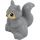 Duplo Medium Stone Gray Squirrel with Tan Face (18115 / 19053)