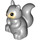 Duplo Medium Stone Gray Squirrel with Tan Face (18115 / 19053)