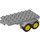 Duplo Medium Stone Gray Truck Trailer Assembly (25081)