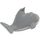 Duplo Medium Stone Gray Whale Body (23740)