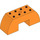 Duplo Orange Arch Brick 2 x 6 x 2 Curved (11197)