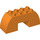 Duplo Orange Arch Brick 2 x 6 x 2 Curved (11197)
