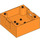 Duplo Naranja Caja con Asa 4 x 4 x 1.5 (18016 / 47423)