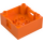 Duplo oranžová Box s Rukojeť 4 x 4 x 1.5 (18016 / 47423)