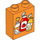 Duplo Orange Brick 1 x 2 x 2 with Bottles, Tomato Sauce with Bottom Tube (15847 / 104505)