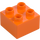 Duplo Oranssi Palikka 2 x 2 (3437 / 89461)