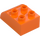 Duplo Orange Brick 2 x 3 with Curved Top (2302)