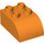 Duplo Orange Brick 2 x 3 with Curved Top (2302)