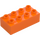 Duplo Orange Brick 2 x 4 (3011 / 31459)