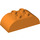 Duplo Oranje Steen 2 x 4 met Gebogen Sides (98223)