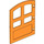 Duplo Orange Tür mit kleineren unteren Fenstern (31023)