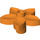 Duplo Orange Blume mit 5 Angular Blütenblätter (6510 / 52639)