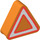 Duplo Orange Sign Triangle with Warning triangle (43206 / 90363)