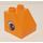 Duplo Orange Slope 2 x 2 x 1.5 (45°) with Eye both sides (10442 / 10443)