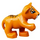 Duplo Orange Tiger Cub mit Erhoben Paw (11924 / 84646)