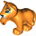 Duplo Orange Tiger Cub mit Erhoben Paw (11924 / 84646)