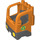 Duplo Orange Truck Cab avec Recycling logo (48124 / 51819)