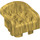 Duplo Perlgold Armchair mit Gebogen Arme (6477)