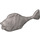 Duplo Perle Hellgrau Fisch mit dünnem Schwanz (19084 / 31445)